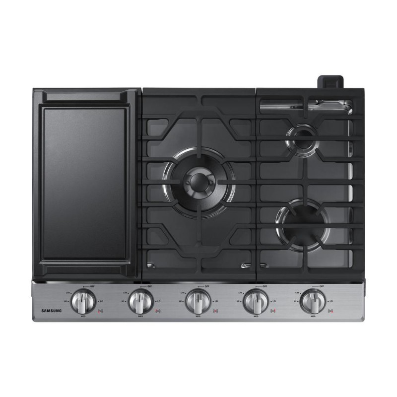 Samsung NA30N6555TS 30 in. Gas Cooktop in Black Stainless Steel with 5